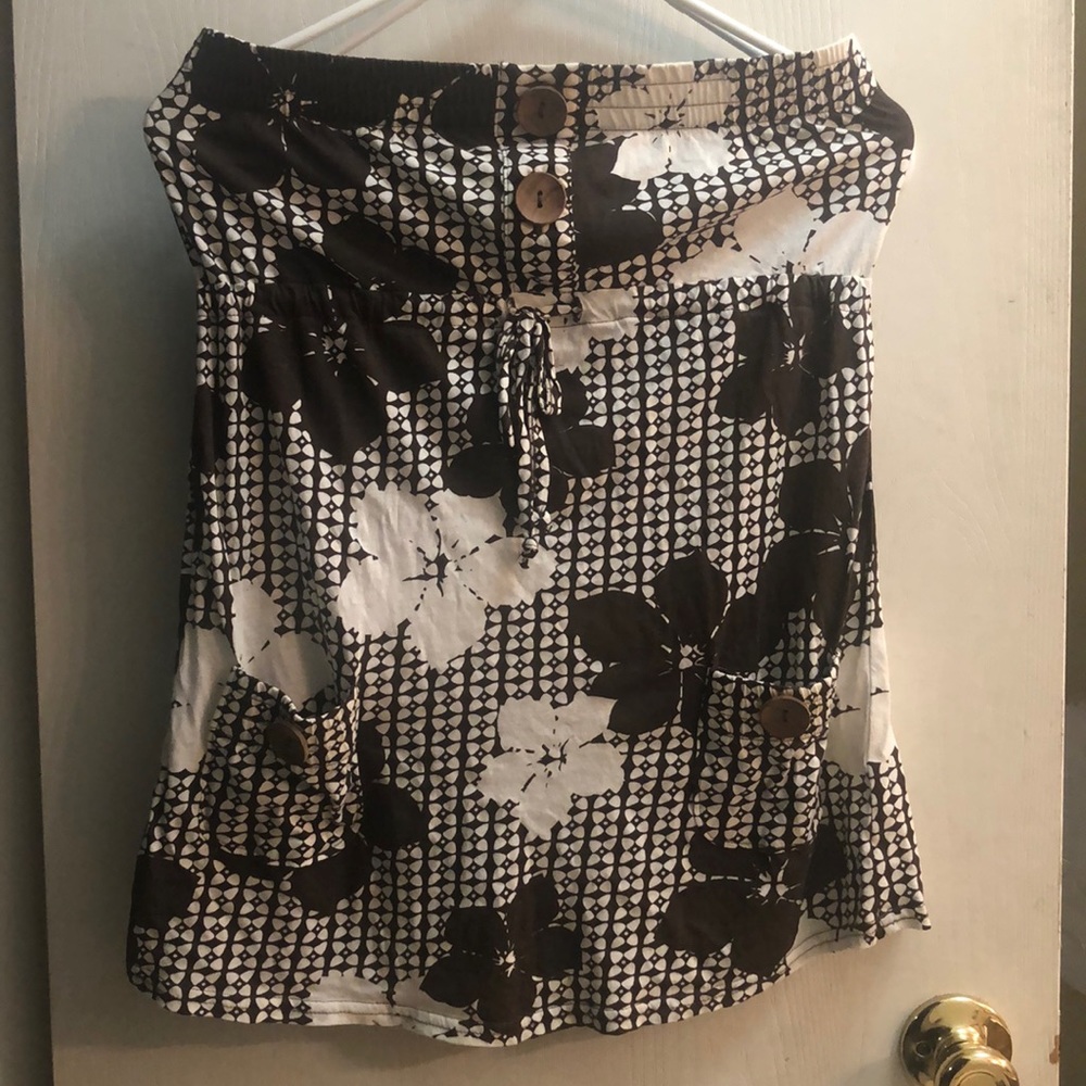 Roxy swimsuit coverup hibiscus flowers